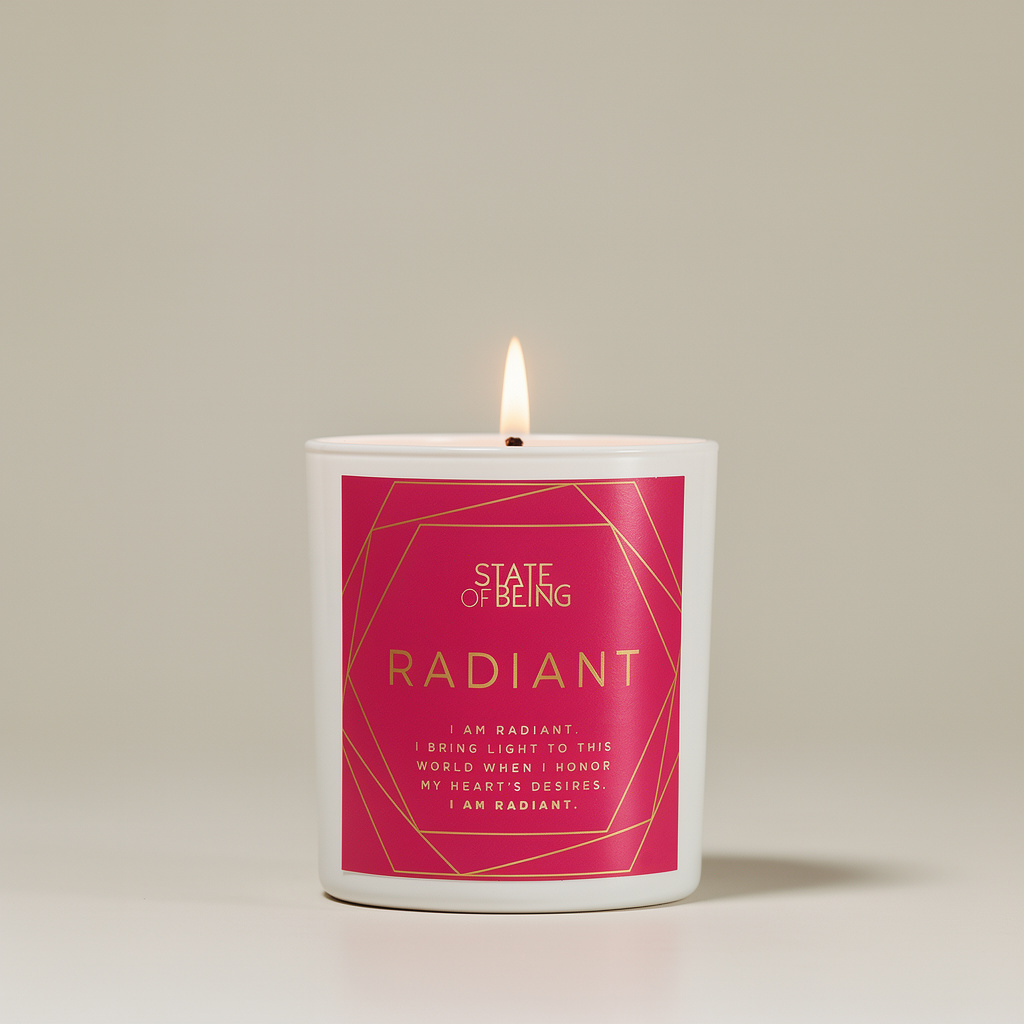 Radiant Affirmation Candle – Grapefruit & Vetiver