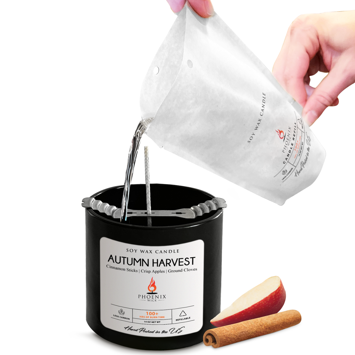 Autumn Harvest Soy Candle-Making Kit with Jar