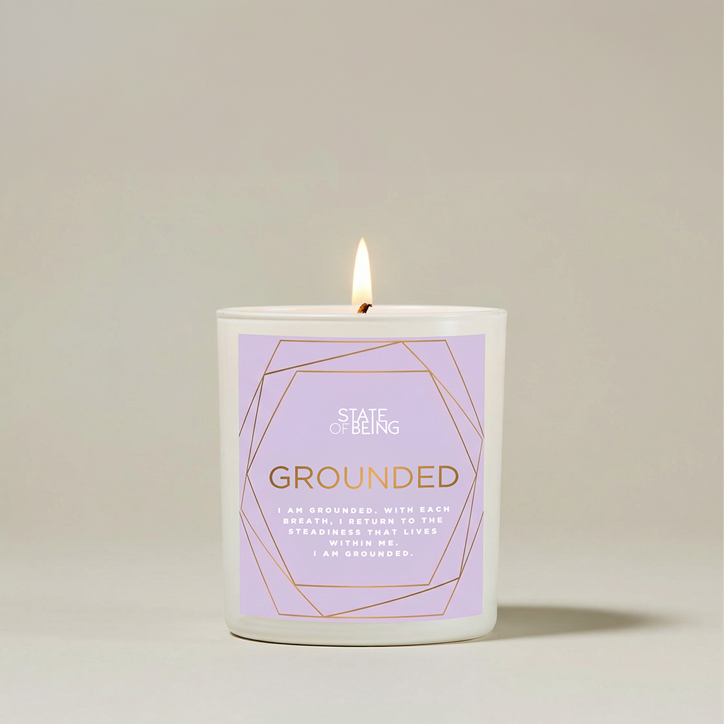 Grounded Affirmation Candle – Cedar & Amber