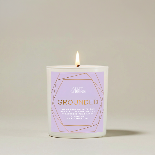 Grounded Affirmation Candle – Cedar & Amber