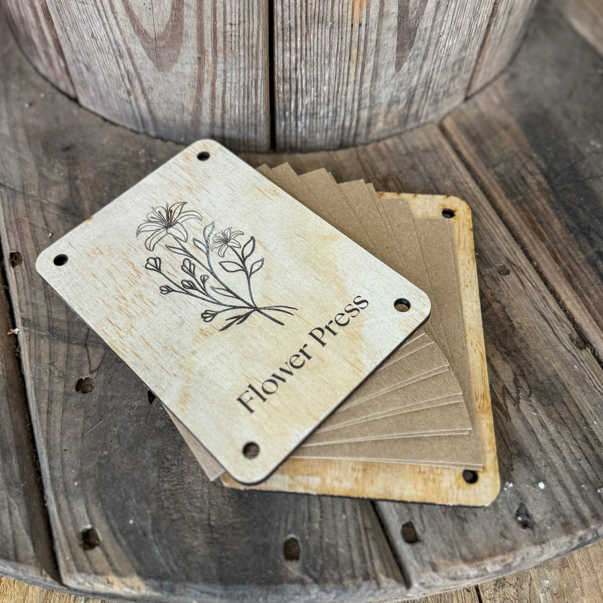 5x7 Wooden Flower Press Kit