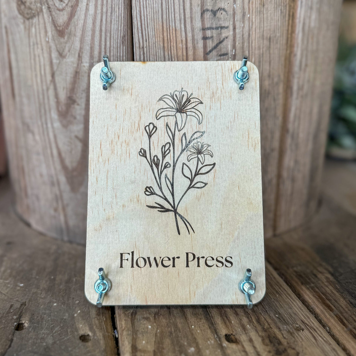 5x7 Wooden Flower Press Kit