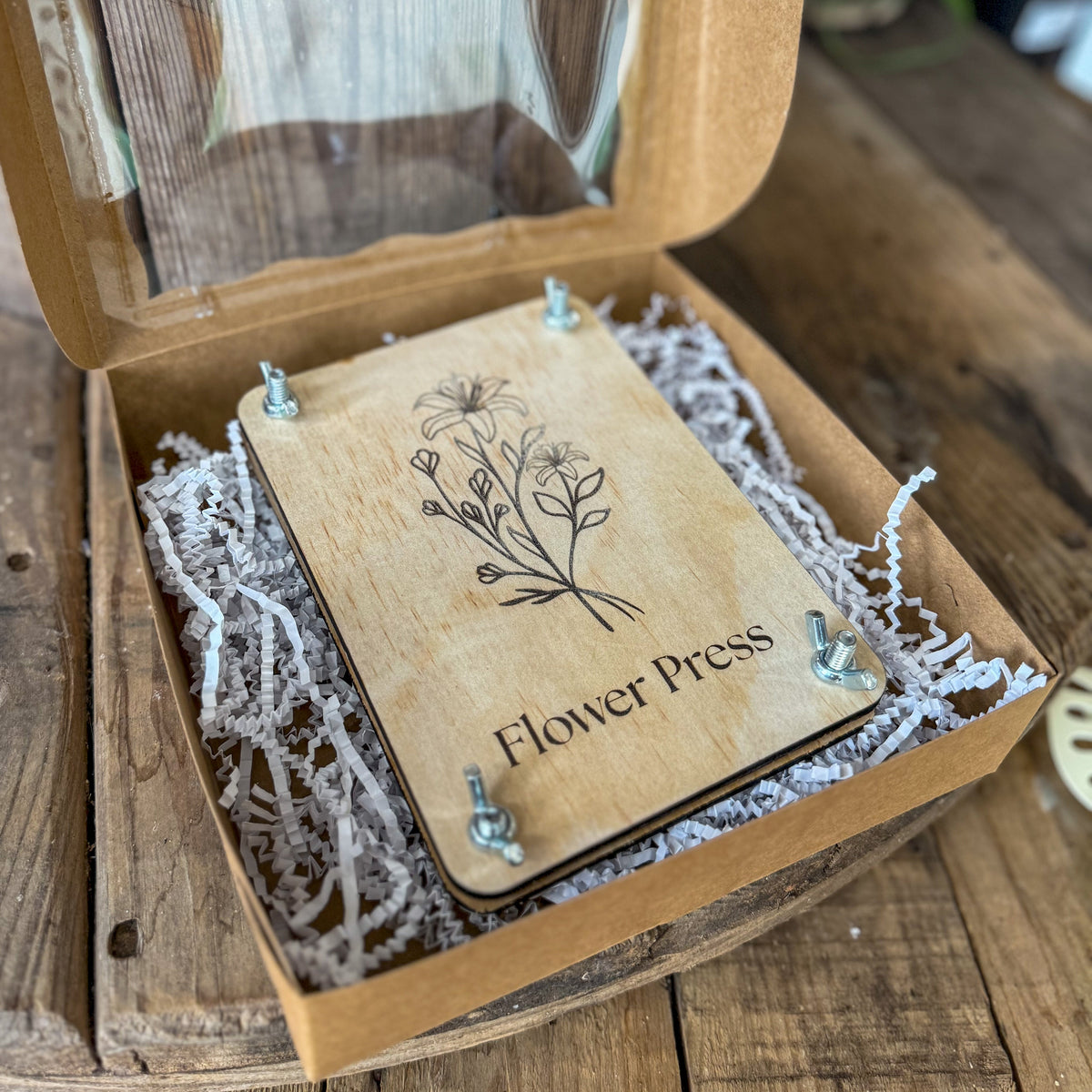 5x7 Wooden Flower Press Kit