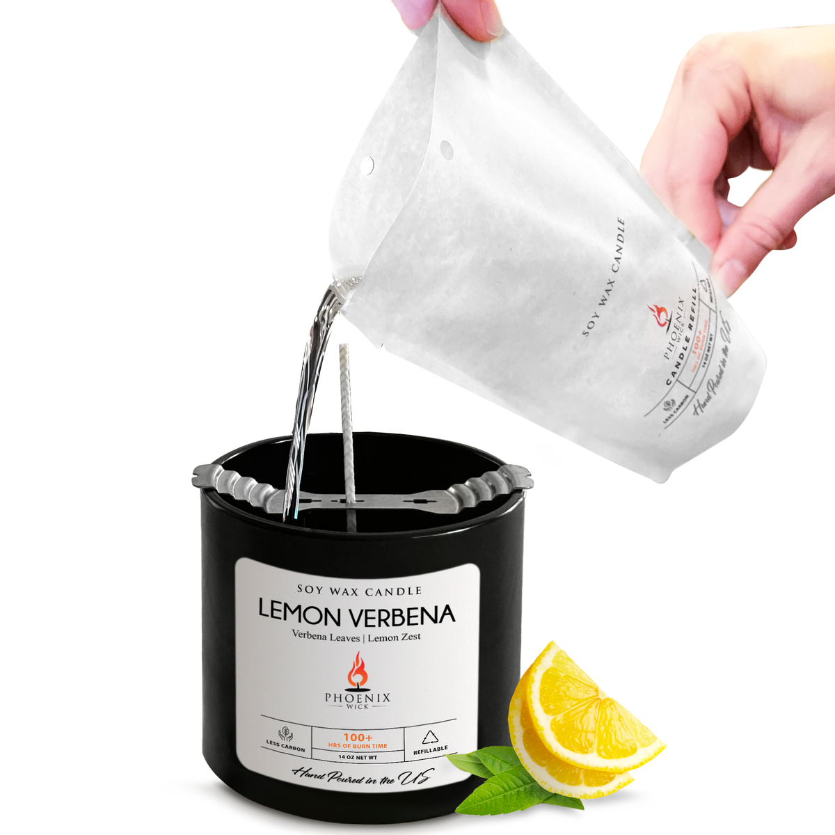 Lemon Verbena Soy Candle-Making Kit with Jar
