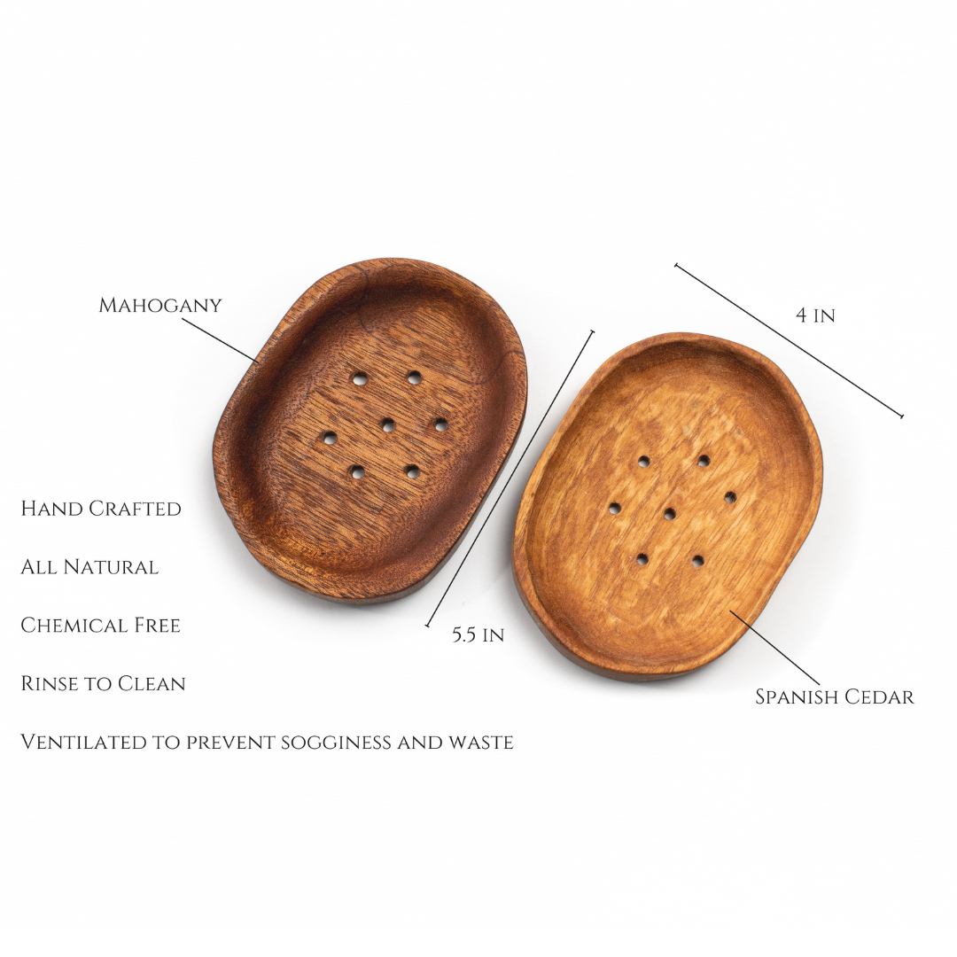 Handcrafted Mahogany Soap Dish