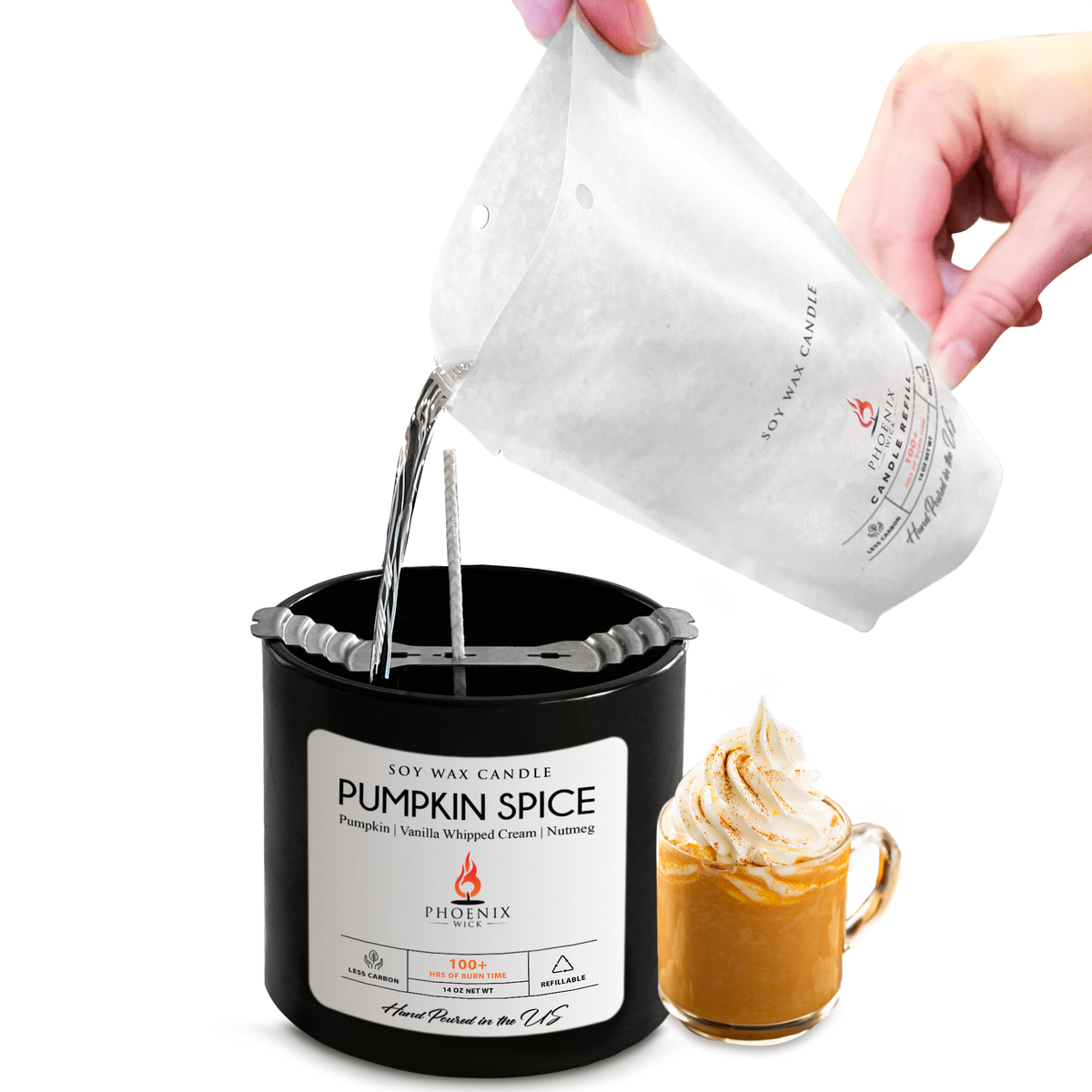 Pumpkin Spice Soy Candle-Making Kit with Jar
