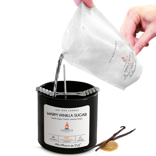 Warm Vanilla Sugar Soy Candle-Making Kit with Jar