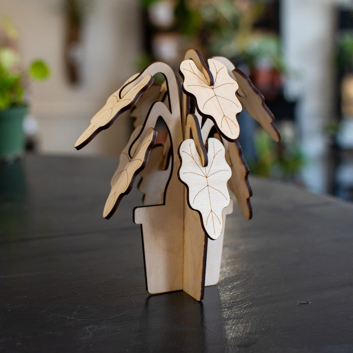 Build-a-Plant Alocasia 3D Wooden Puzzle